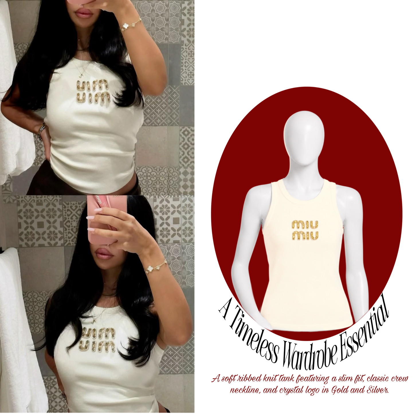 CREME CRYSTAL TOPS