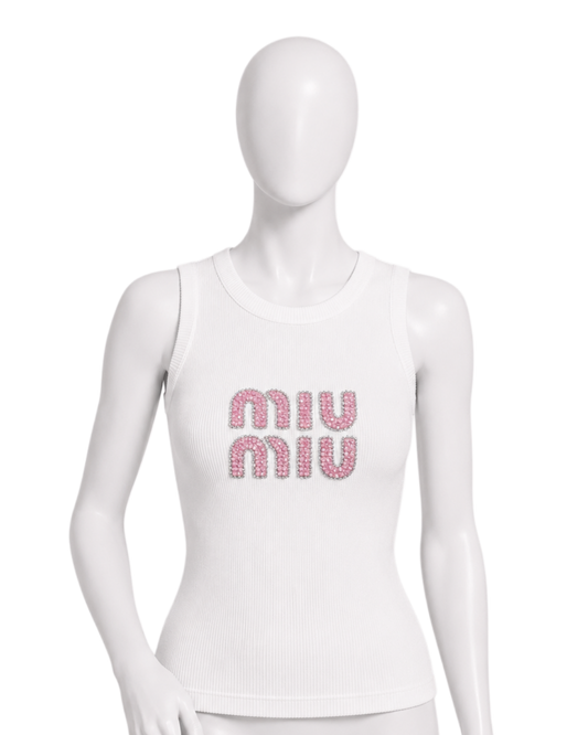 PINK RHINESTONE TOP