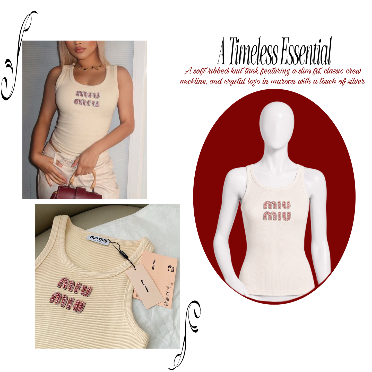CREME CRYSTAL TOPS