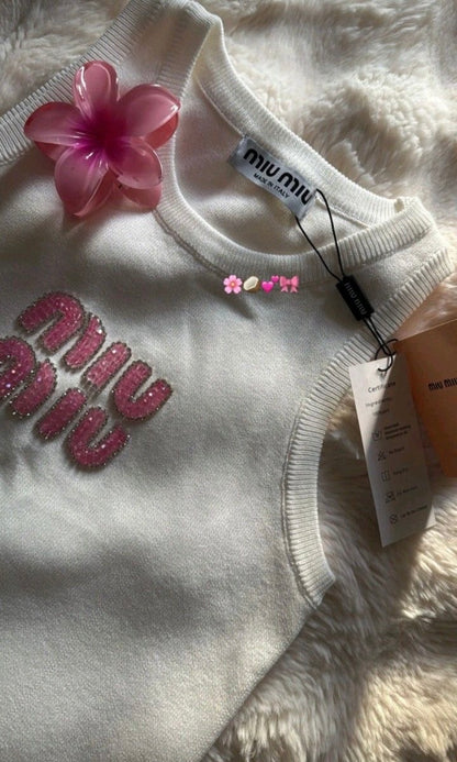 PINK RHINESTONE TOP